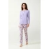 Dámske bavlnené pyžamo Lavender Sweet 21300 - Vamp