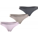 Dámske tangá 3 PACK UW0UW04480 0R4 viacfarebné - Tommy Hilfiger