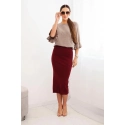 Dámska sukňa ZS5121 bordová - Kesi
