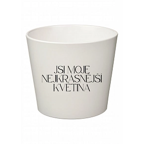 JSI MOJE NEJKRÁSNĚJŠÍ KVĚTINA - velký květináč 