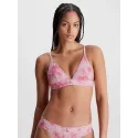 Dámska plavková podprsenka bikini KW0KW02121 OJV ružová - Calvin Klein