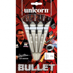 ŠPORT Šípky Unicorn Bullet z nerezovej ocele - Gary Anderson 22g:27520|24g:27521|26g:27522 - Bullet