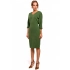 Šaty s netopierími rukávmi M464 zelené - Moe