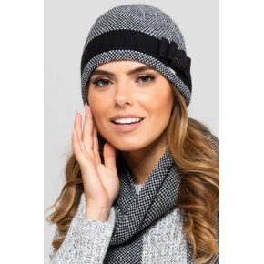 Dámska čiapka Katalonia čierno-biela - Kamea