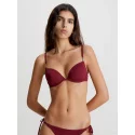 Dámska plavková podprsenka bikini KW0KW02278 XN0 bordová - Calvin Klein