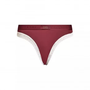Dámske nohavičky BIKINI UW0UW04813 VLP vínové - Tommy Hilfiger