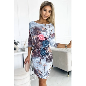 Športové šaty13-155 modré s potlačou - Numoco