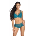 Dámska podprsenka M-3344/22 Cora Tmavo tyrkysová - Mat