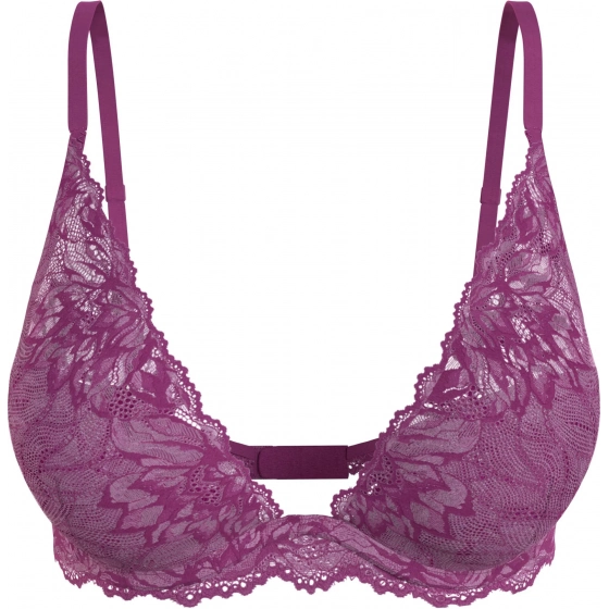 Dámske podprsenka LIGHTLY LINED PLUNGE 000QF6396EVID fialová - Calvin Klein