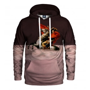 Unisex mikina s kapucňou Bonaparte HK AFD947 staroružová - Aloha from Deer