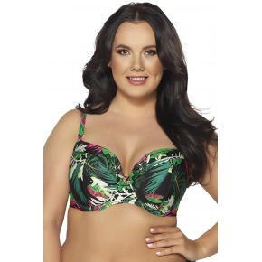 Dámska plavková podprsenka SK-201 Zelená s potlačou - Ava Dámska plavková podprsenka SK-201 Zelená s potlačou - Ava