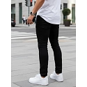 Spodnie jeansowe męskie slim fit czarne FashionStreet UX4482
