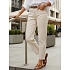 Jeansy damskie regular fit wysoki stan ecru FashionStreet UY2987