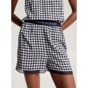Dámske pyžamové šortky WOVEN SHORT PRINT UW0UW04944 02G tm. modro-biele - Tommy Hilfiger