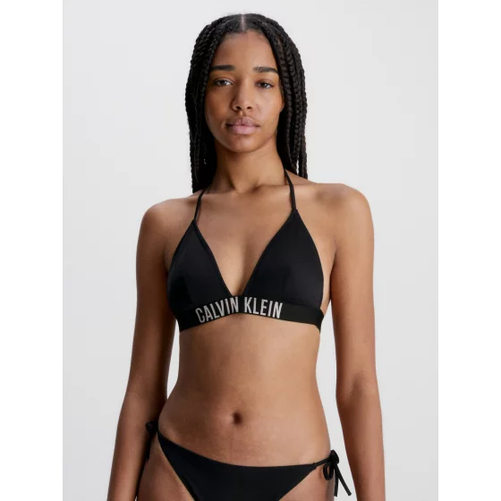 Dámska plavková podprsenka KW0KW01824 BEH čierna - Calvin Klein