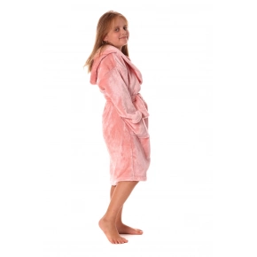 Detský župan Siena s kapucňou 9156 pink pearl - Vestis