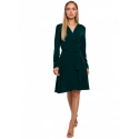 Dámske šaty M487 Tmavo zelená - MOE