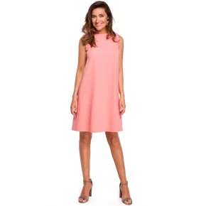 Dámske Stylove Šaty S157 Salmon Pink - Figl