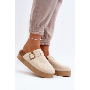 Dámske nazúvaky / papuče SS-248 Béžová - Step in style