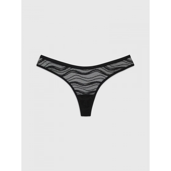 Dámske tangá 000QD3971E UB1 čierne - Calvin Klein