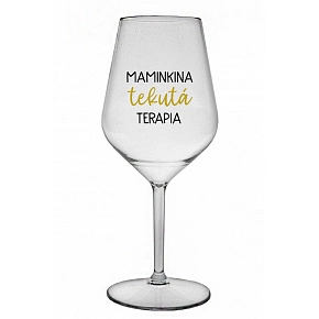 MAMINKINA TEKUTÁ TERAPIA - priehľadný nerozbitný pohár na víno 470 ml MAMINKINA TEKUTÁ TERAPIA - priehľadný nerozbitný pohár na víno 470 ml