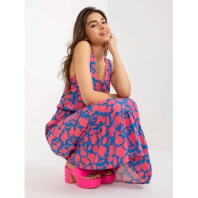 Dámske šaty D73771R30391A Ružovo-modré - FPrice Dámske šaty D73771R30391A Ružovo-modré - FPrice