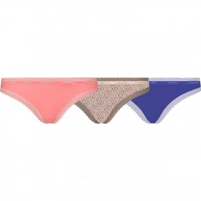 Dámske nohavičky 3pack QD3804E - W4V - viacfarebná - Calvin Klein