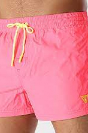 Pánske plavkové šortky F3GT26TEL60 FLYL F4P7 neón.ružové - Guess