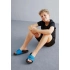 Junior žabky Cool Cat 2.0 Jr 390881 07 Modrá s čiernou - Puma