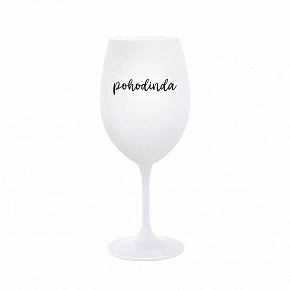 POHODINDA - bílá sklenice na víno 350 ml POHODINDA - bílá sklenice na víno 350 ml