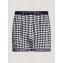 Dámske pyžamové šortky WOVEN SHORT PRINT UW0UW04944 02G tm. modro-biele - Tommy Hilfiger