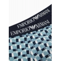 Pánske boxerky 111389 3F504 26642 zelenomodré - Emporio Armani