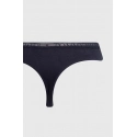 Dámske tangá 3Pack UW0UW04890 0V6 ružovo/modro/čierne - Tommy Hilfiger