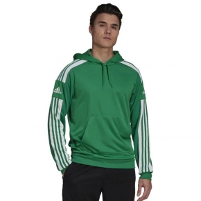 Pánska mikina s kapucňou GP6437 Zelená s bielou - Adidas