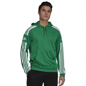 Pánska mikina s kapucňou GP6437 Zelená s bielou - Adidas