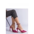 Dámské lodičky na jehlovém podpatku H2810 Tmavě růžová třpyt - BELLAMICA Shoes
