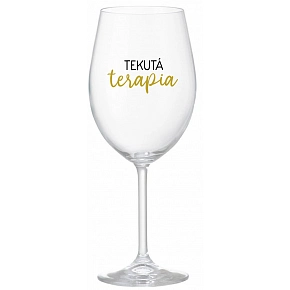 TEKUTÁ TERAPIA - priehľadný pohár na víno 350 ml
