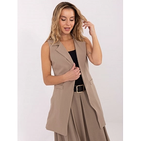 Dámska vesta FL5069.84 béžová - FPrice