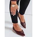 Baleriny damskie bordowe FashionStreet ZY1060