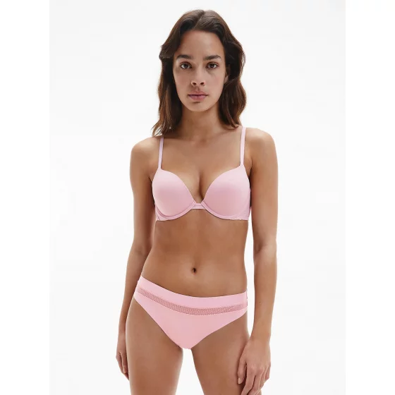 Plunge push up podprsenka QF5613E 7Z2 ružová - Calvin Klein