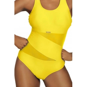 Dámske jednodielne plavky S36W-21 Fashion šport žltá - Self