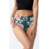 Dámske nohavičky Tea Rose Simple Brasil Maxi zelené so vzorom - Julimex