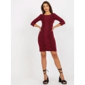 Dámske šaty LK SK 506559.47 vínové - FPrice