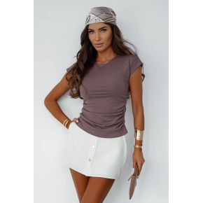 Dámská halenka Shira Mocca hnědá - LaBalancia