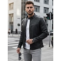 Kurtka męska skórzana czarna FashionStreet TX4243