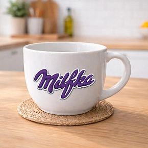 MILFKA - MEGA XXL keramický hrnek 1000 ml