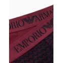 Pánske boxerky 2PACK 111210 3F504 56636 vínové s potlačou - Emporio Armani