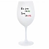 NIE SOM ONLINE SOM ONWINE - biely pohár na víno 350 ml