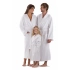 Unisex župan s kapucňou 3150 Sauna Biela - Vestis