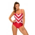 Jednodielne plavky Kimma M-711 červeno-biela - Marko